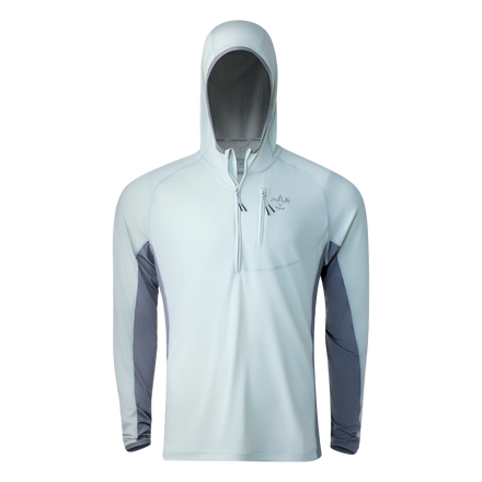 Cool Breeze 1/4 zip Hoodie (Smoke)