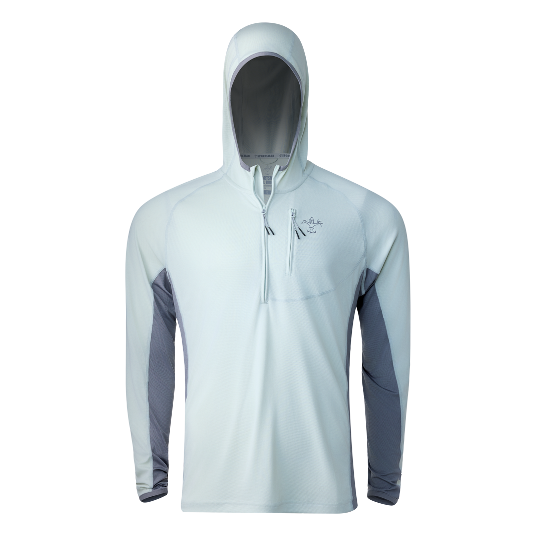 Cool Breeze 1/4 zip Hoodie (Smoke)