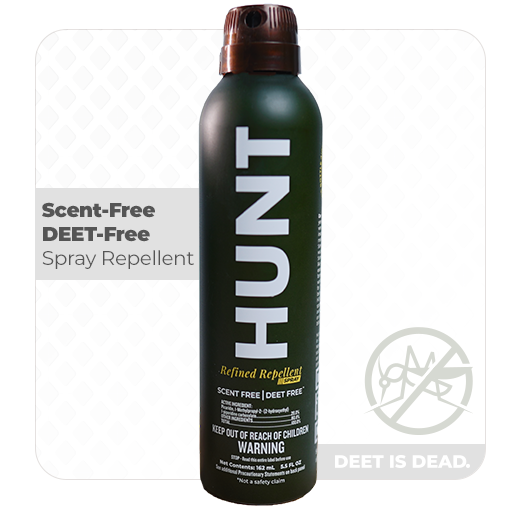 HUNT - Scent-Free, DEET-Free Insect Repellent Spray - Sportsman Gear