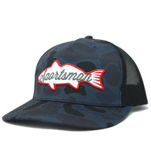 Fish Patch Snapback old school Camo Hat - Sportsman Gear