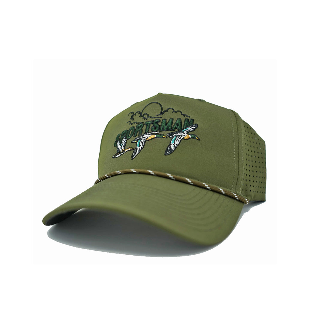 Mallards Laser Vented Retro Hat - Sportsman Gear