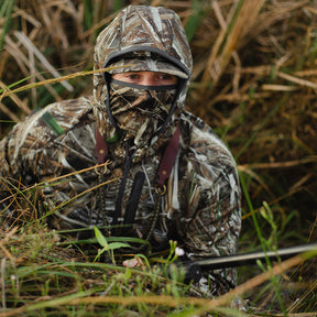 Max 5 Camo Water Resistant Jacket with Built-In Face Mask - W3 Outbound - Sportsman Gear