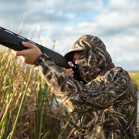 Max 5 Camo Water Resistant Jacket with Built-In Face Mask - W3 Outbound - Sportsman Gear