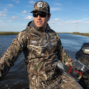 Max 5 Camo Waterproof Hoodie with Built In Face Mask - W3 Outbound - Sportsman Gear