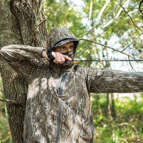 Sportsman W3 Outbound Waterproof Jacket with Built-In Face Mask - Bottomland Camo