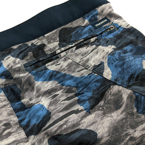 Blue Ice Camo Pacific Board Shorts - Designed for Fishing - Sportsman Gear