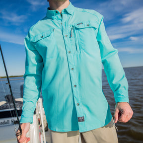 Sportsman button down shirt and shorts - fishing apparel