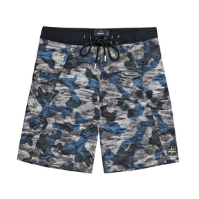 Blue Ice Camo Pacific Board Shorts - Designed for Fishing - Sportsman Gear