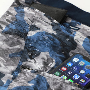 Blue Ice Camo Pacific Board Shorts - Designed for Fishing - Sportsman Gear