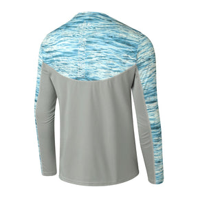Hydrotech Performance Fishing Shirt - Blue Bird Camo Back - Sportsman Gear