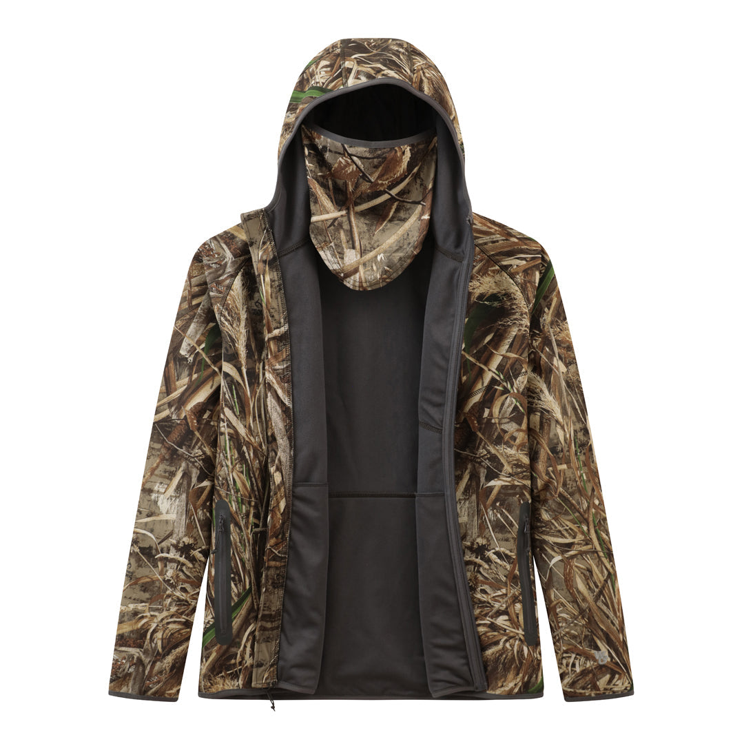 Max 5 Camo Water Resistant Jacket with Built-In Face Mask - W3 Outbound - Sportsman Gear