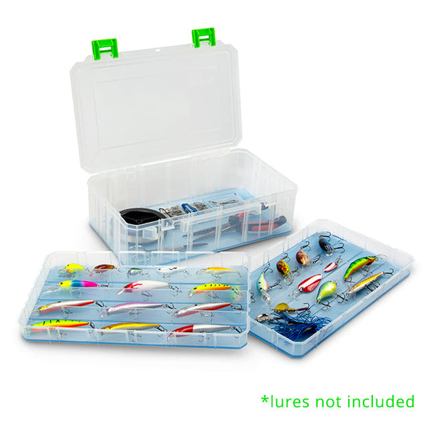 Fishing tackle storage shop trays