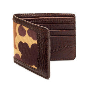 Campaign Leather Bifold Wallet - Vintage Camo by Mission Mercantile Leather Goods