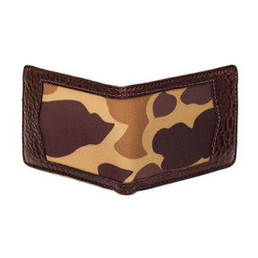 Campaign Leather Bifold Wallet - Vintage Camo by Mission Mercantile Leather Goods
