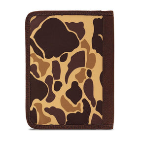 Campaign Leather Journal Cover - Vintage Camo by Mission Mercantile Leather Goods