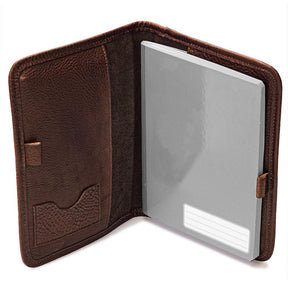Campaign Leather Journal Cover - Vintage Camo by Mission Mercantile Leather Goods