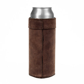 Campaign Leather Slim Can Koozie by Mission Mercantile Leather Goods