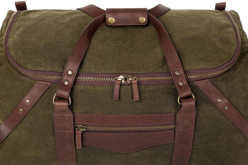 Campaign Waxed Canvas Large Duffle Bag - Sportsman Gear