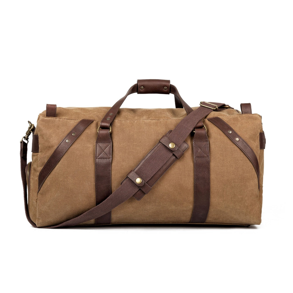 Mission Mercantile Leather Goods | Theodore Leather Rolling Carry-On Duffel Bag