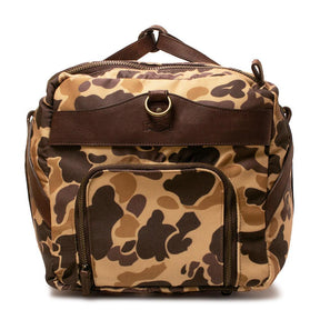 Campaign Waxed Canvas Large Duffle Bag - Vintage Camo by Mission Mercantile Leather Goods