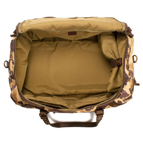 Campaign Waxed Canvas Large Duffle Bag - Vintage Camo by Mission Mercantile Leather Goods