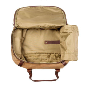 Campaign Waxed Canvas Medium Duffle Bag - Vintage Camo by Mission Mercantile Leather Goods