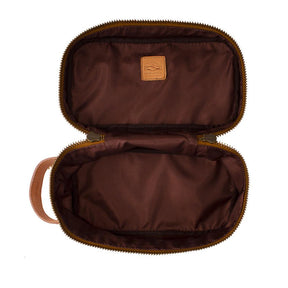 Campaign Waxed Canvas Toiletry Square Shave Kit - Sportsman Gear