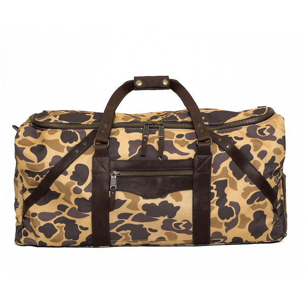 Camo leather duffle bag online