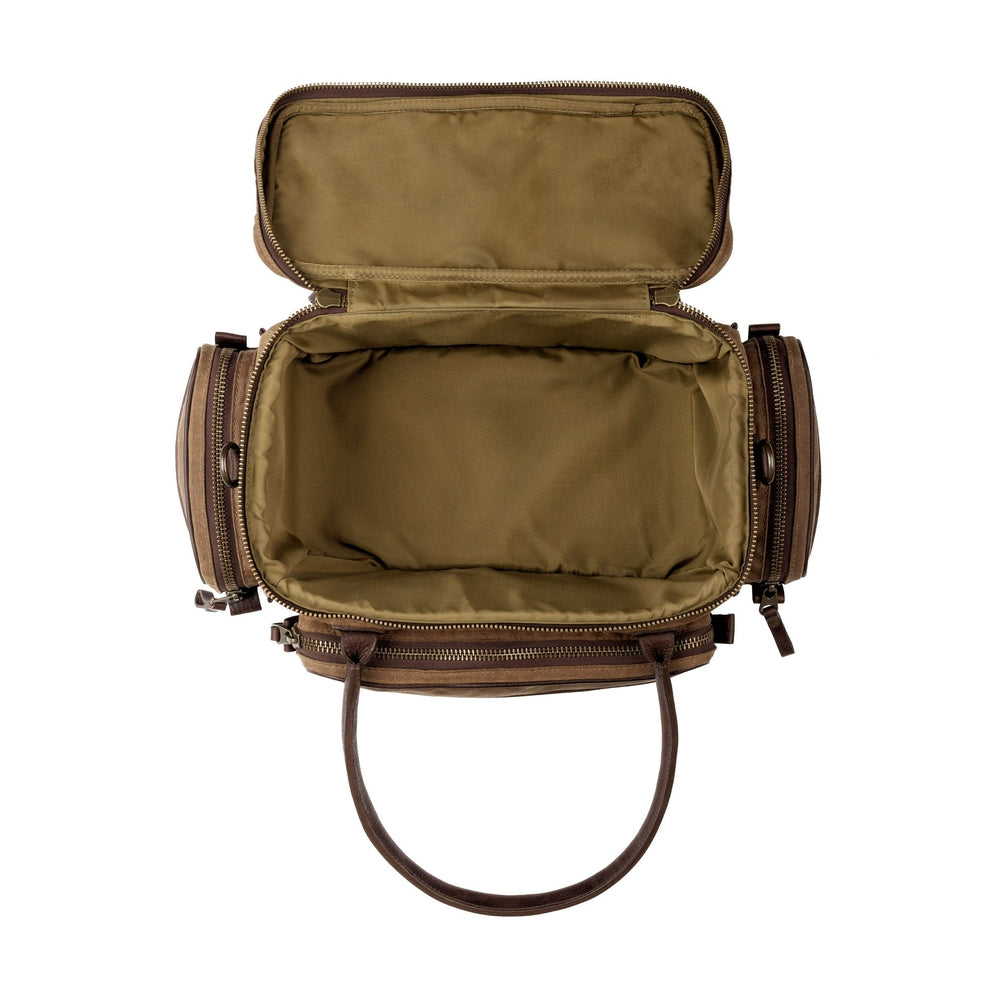 Mission Mercantile Leather Goods | Campaign Waxed Canvas Backpack, Smoke / Forest