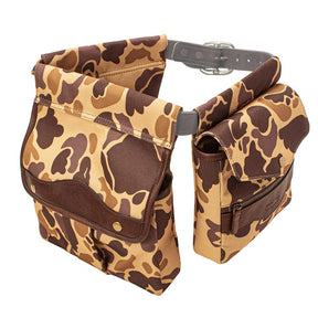 White Wing Waxed Canvas Hunting Game Bag Set - Vintage Camo by Mission Mercantile Leather Goods