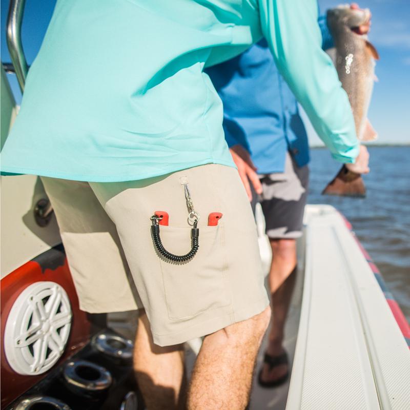 Plier Pocket - Khaki Reaper Fishing Shorts - Quick Dry Hybrid - Sportsman Gear