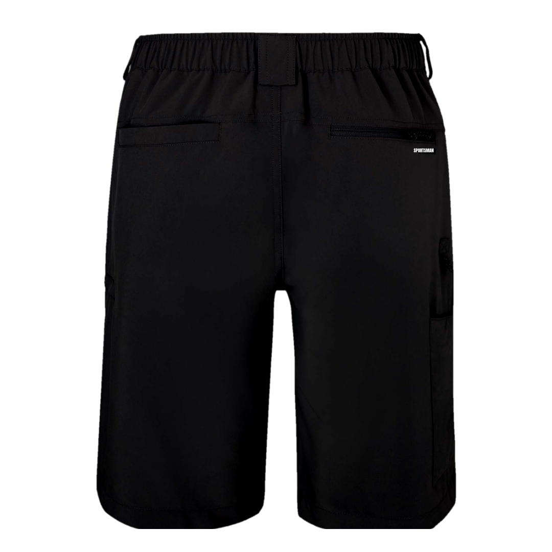 Grey Reaper Fishing Shorts - Quick Dry Hybrid - Sportsman Gear, Black / 2X-Large