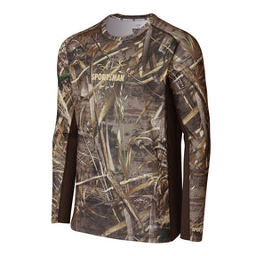 Hydrotech Camo Long Sleeve Performance Fishing Shirt - Sportsman Gear Blue Bird / Medium