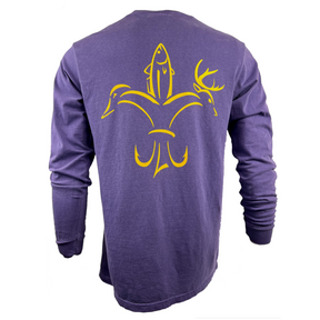 Purple Long Sleeve with Gold Logo