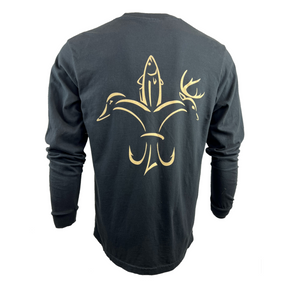 Black Long Sleeve with Gold Logo