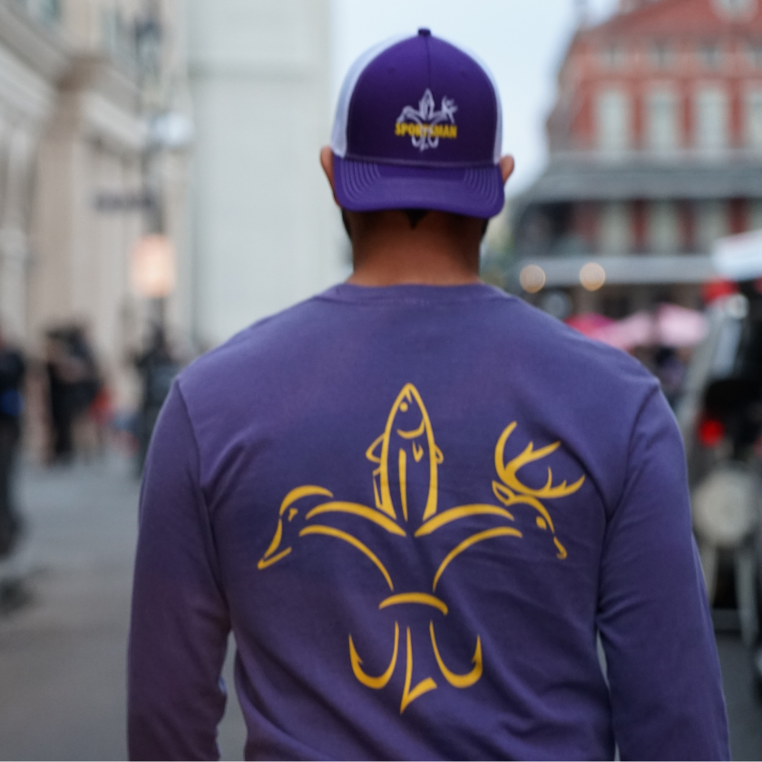 Purple Long Sleeve with Gold Logo