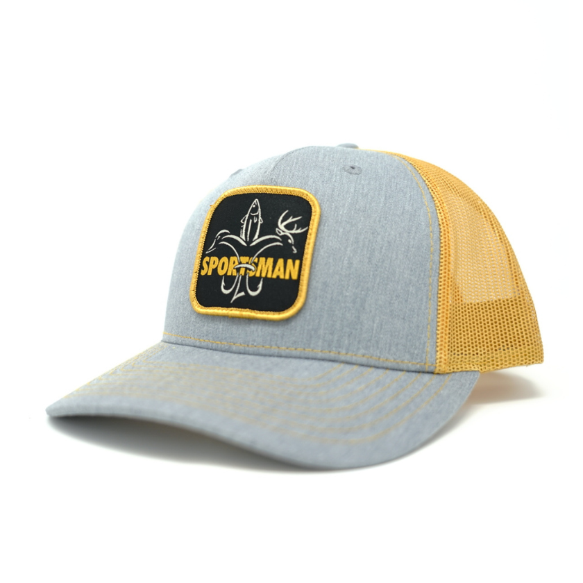 Sportsman Patch Hat - Heather Gray / Amber Gold