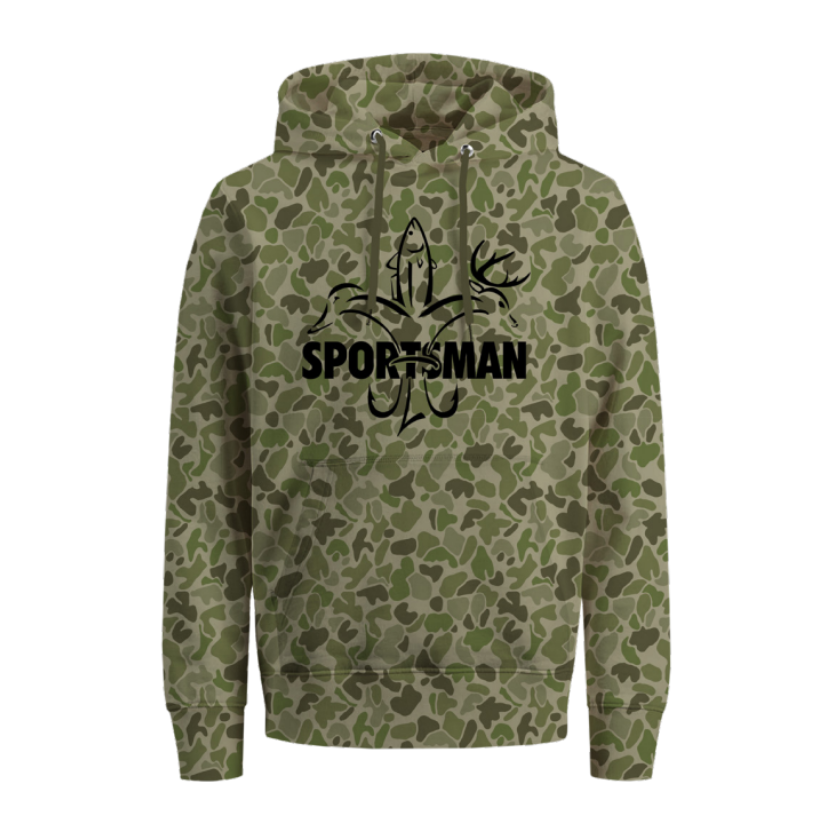 Sportsman Camp Hoodie Old School Camo