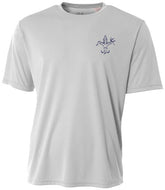 Youth Silver Performance Fishing Shirt - Short Sleeve, UPF 50+, Polyester, Quick Dry, Moisture Wicking, Breathable - Sportsman Gear