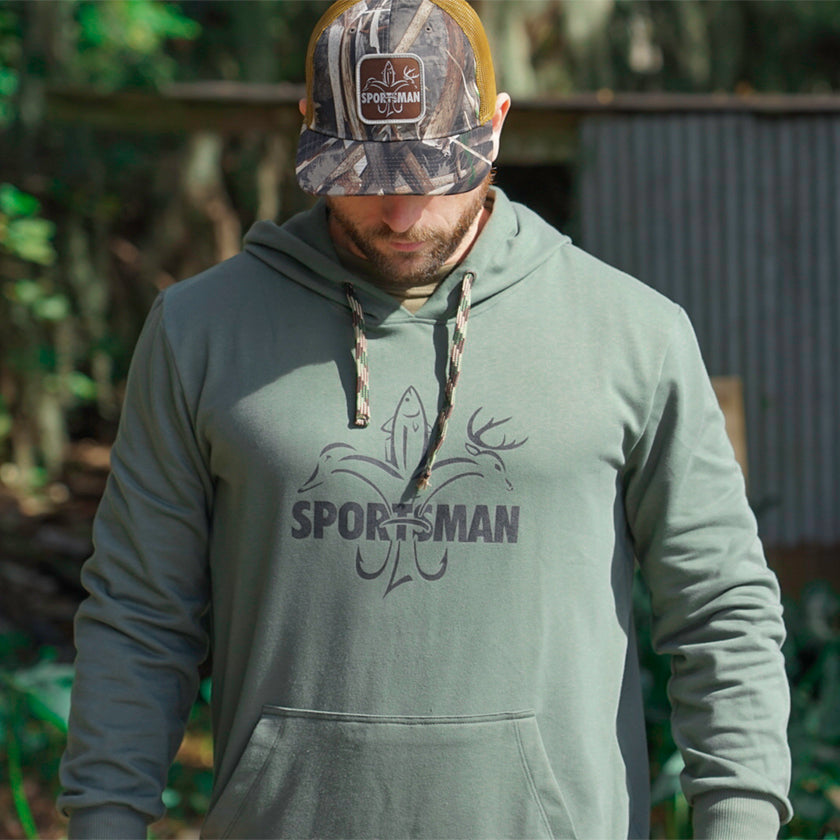 Sportsman Camp Hoodie Moss