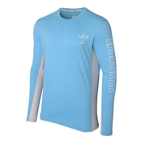 lightweight fishing shirt  Sportsman cool breeze classic blue mist