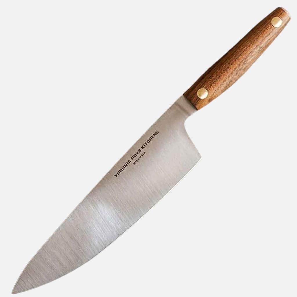 8 Inch Stainless Steel Chef Knife with Walnut Handle - Sportsman Gear